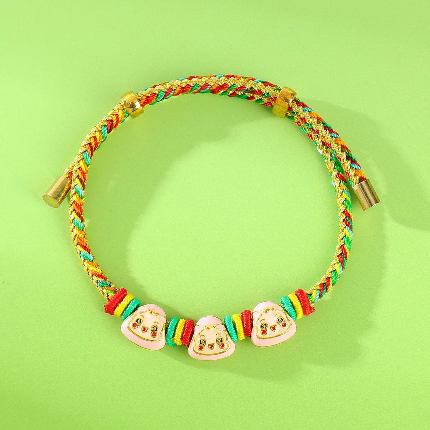 Festival Colorful Rope Carrying Strap Cartoon Small Bracelet