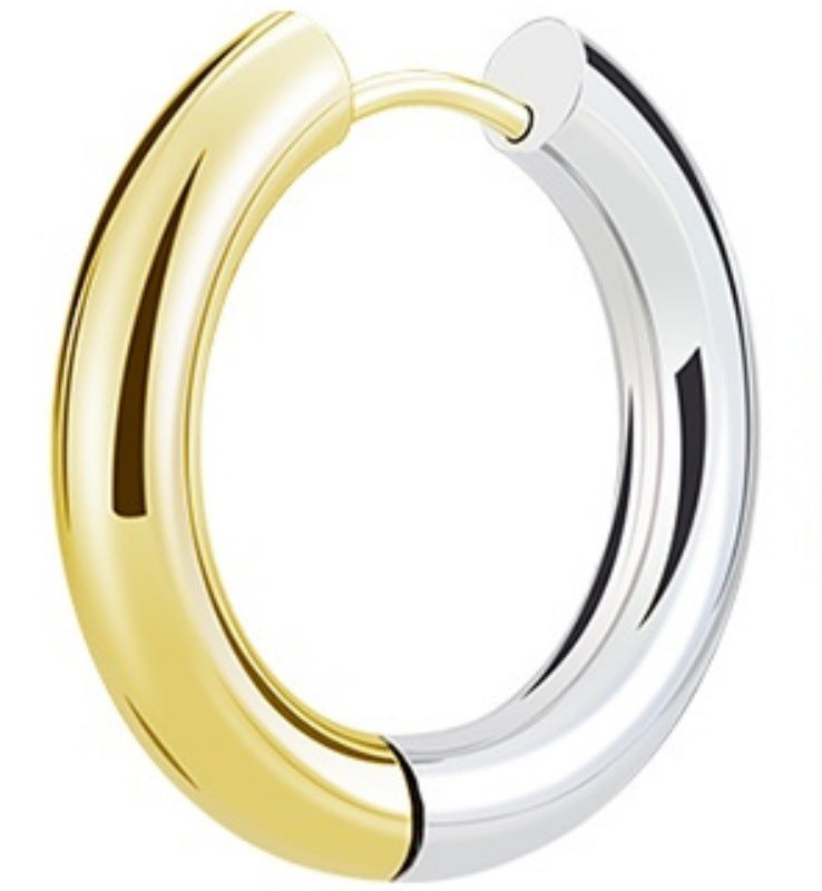 Steel Clip Trendy Round Light Luxury High Rings
