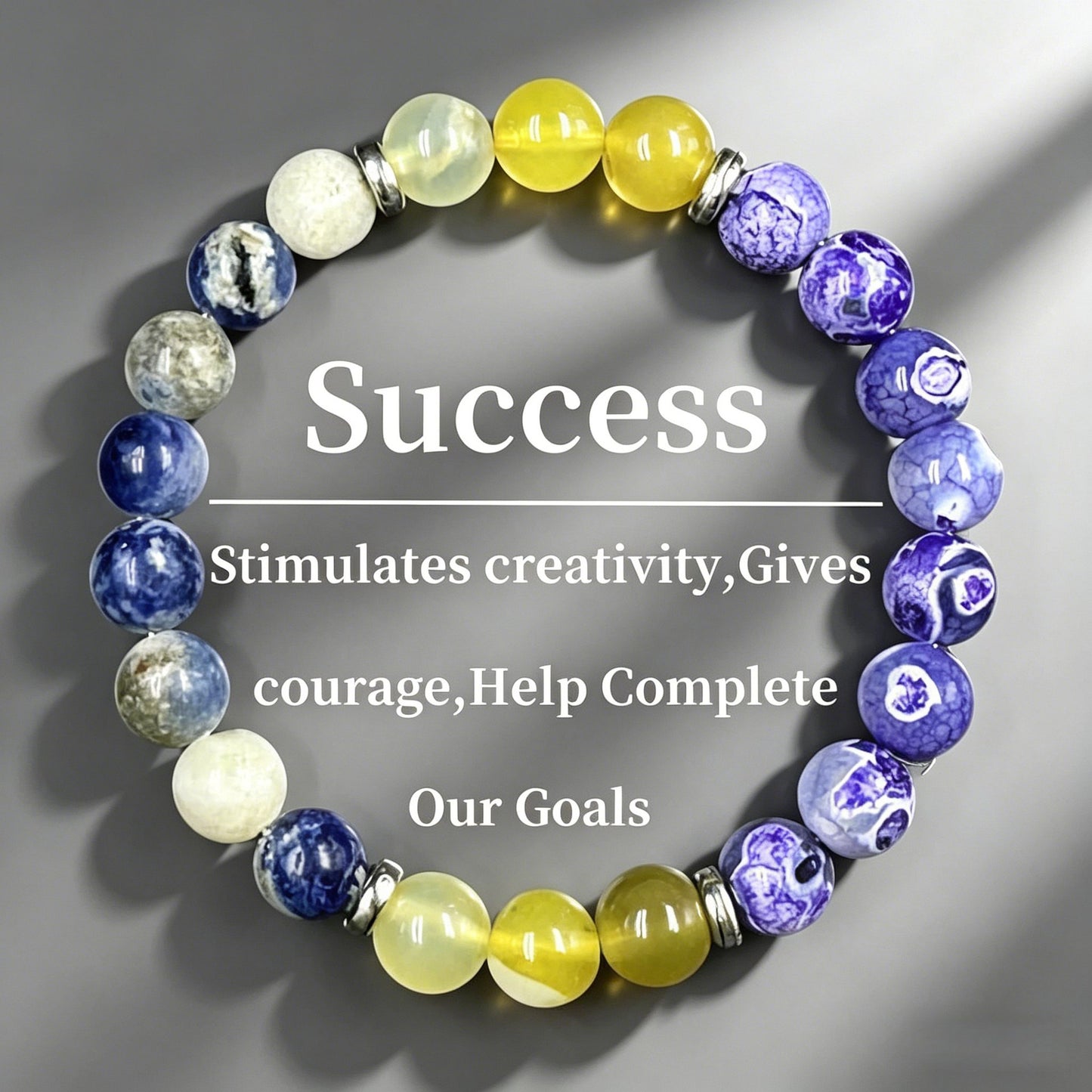 Tigereye Citrine Multiple Three-color Natural Stone Crystal String Bracelets