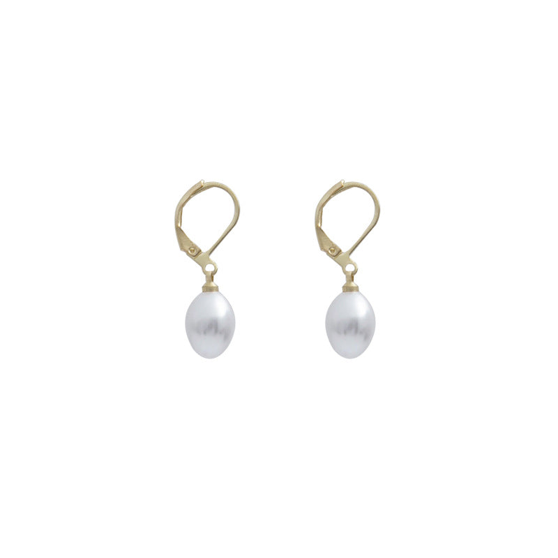 Korean Simple Baroque Pearl Clip Light Luxury Personalized Cold Ear Buckle