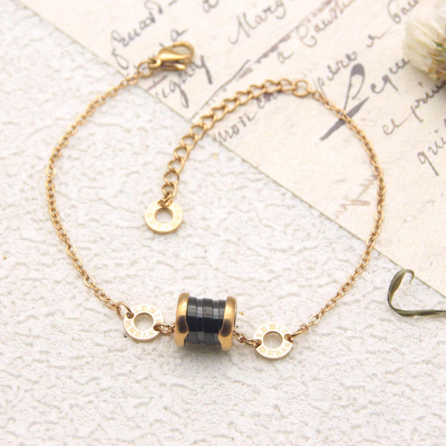 Waist Full Diamond Titanium Steel No Fading Light Luxury Bracelets
