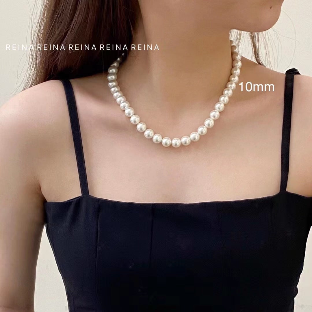 Pearl Clavicle Chain Beaded Single Layer Necklaces