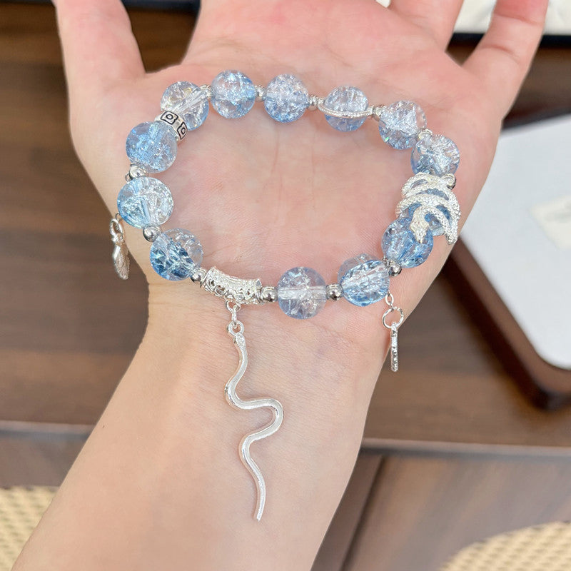 Fishtail Yu Impression Small Tassel Beads Bracelet