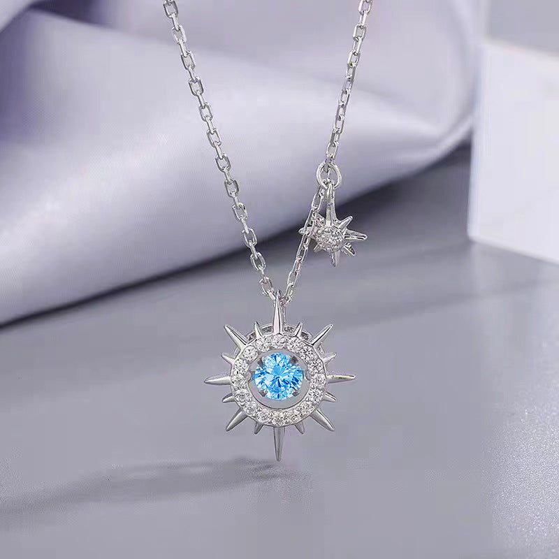 Women's Hollow Sun Design Clavicle Chain Elegant Necklaces