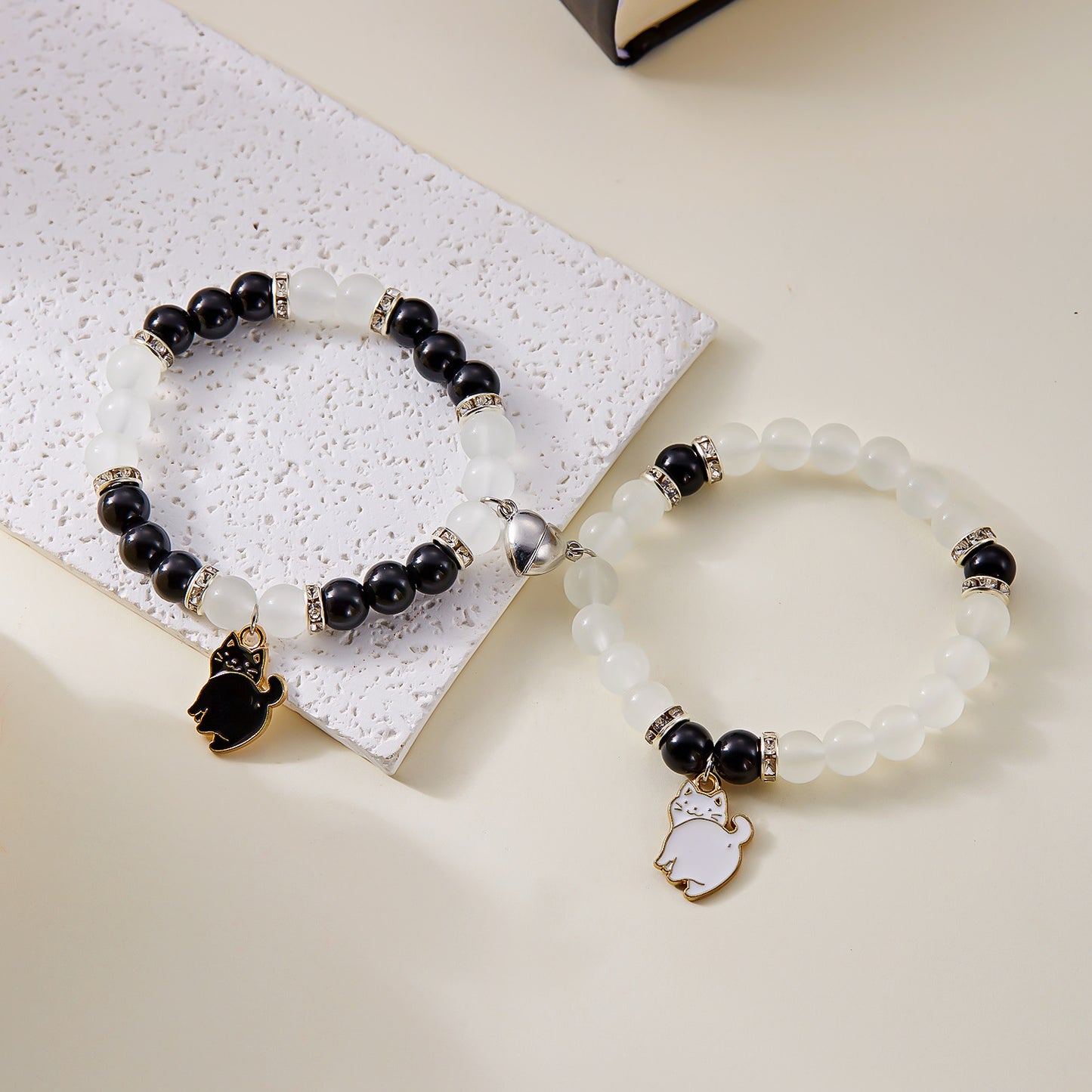 Beaded Cat Cute Two-piece Kitten Love Bracelets