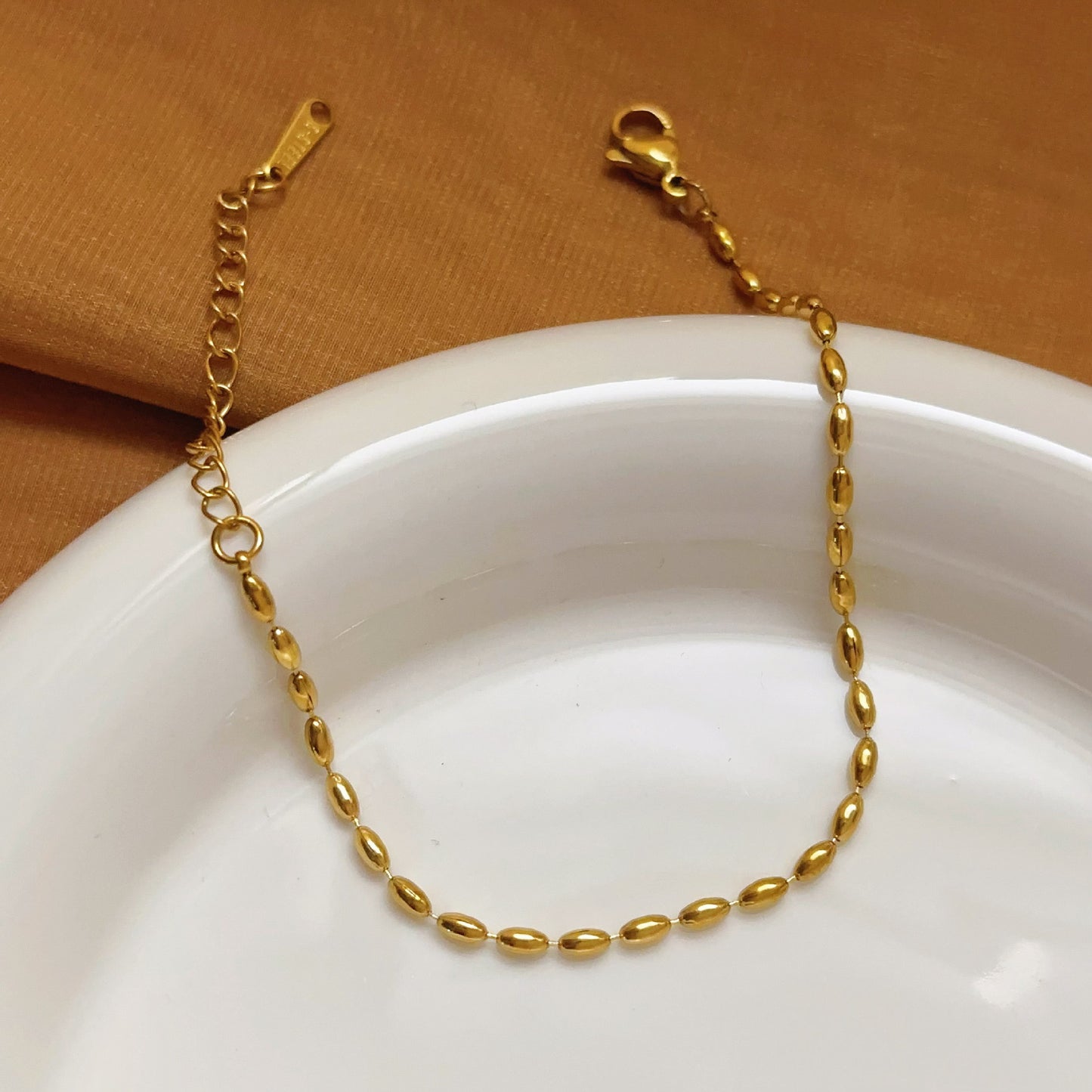 Simple Bead Light Luxury Stainless Steel Gold Does Not Fade Necklaces