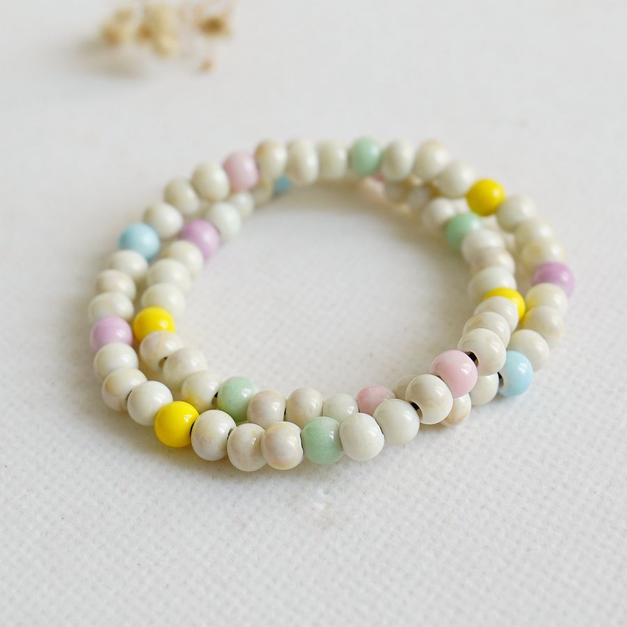 Idyllic Sweet Gradient Color Beaded Hand Bracelets