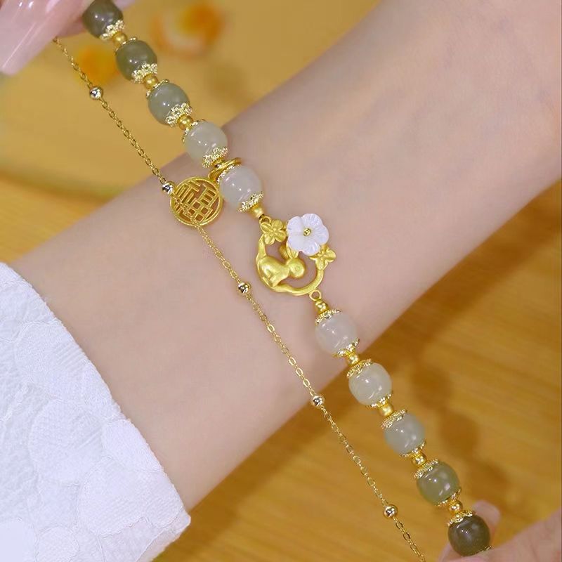 Design Ancient Style Chinese Girlfriends Couple Gift Bracelet