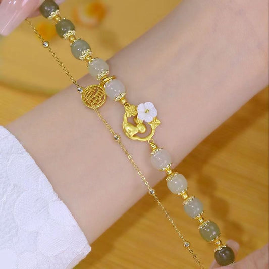 Design Ancient Style Chinese Girlfriends Couple Gift Bracelet