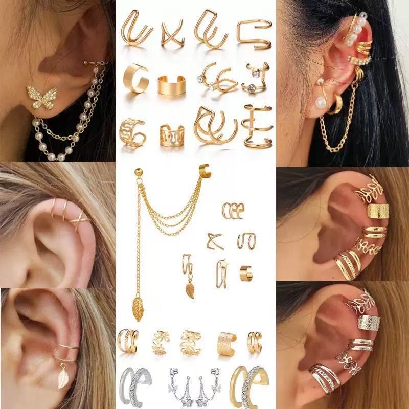Pearl Ear Clip No Pierced Fake Cartilage Earrings
