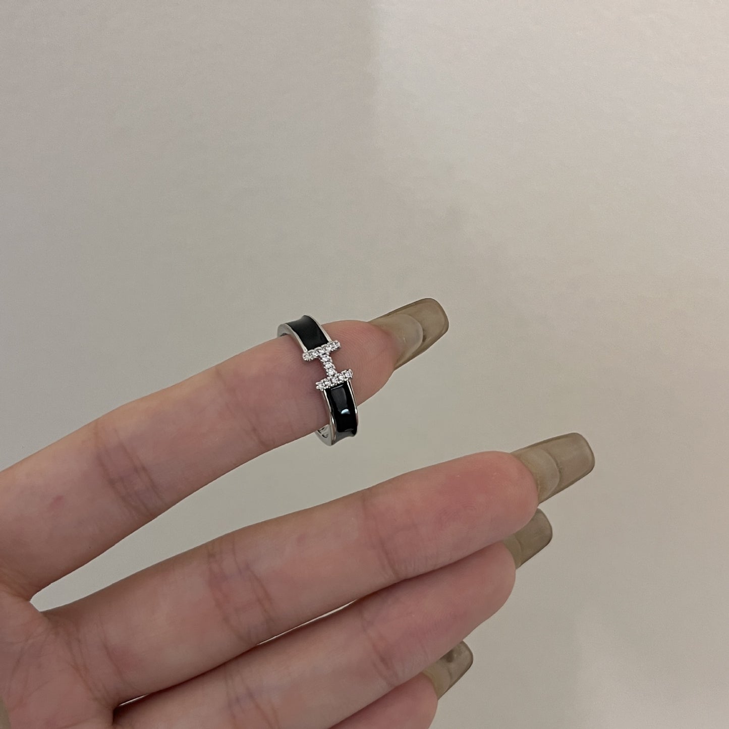 Fashion Personality Affordable Luxury Design Cross Index Ring