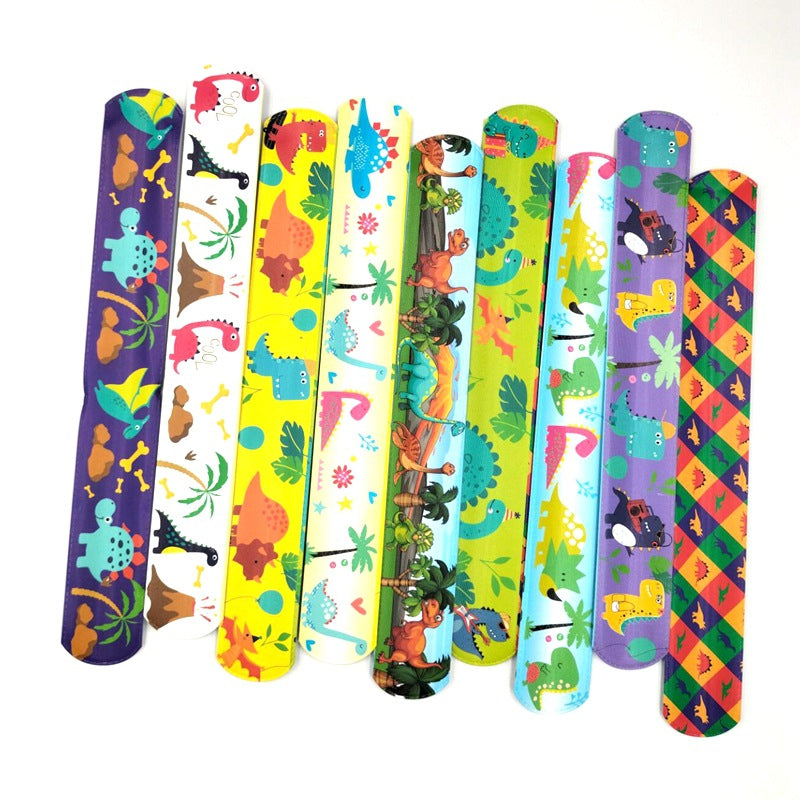 Cartoon Pop Silicone Racket Hand Strap Reflective Rings