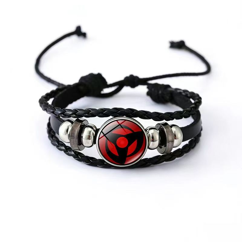 Cowhide Two-dimensional Anime Peripheral Handmade Woven Bracelets