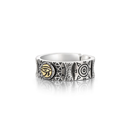 Men's Horus Eye Marcasite Trendy Fashion Retro Rings