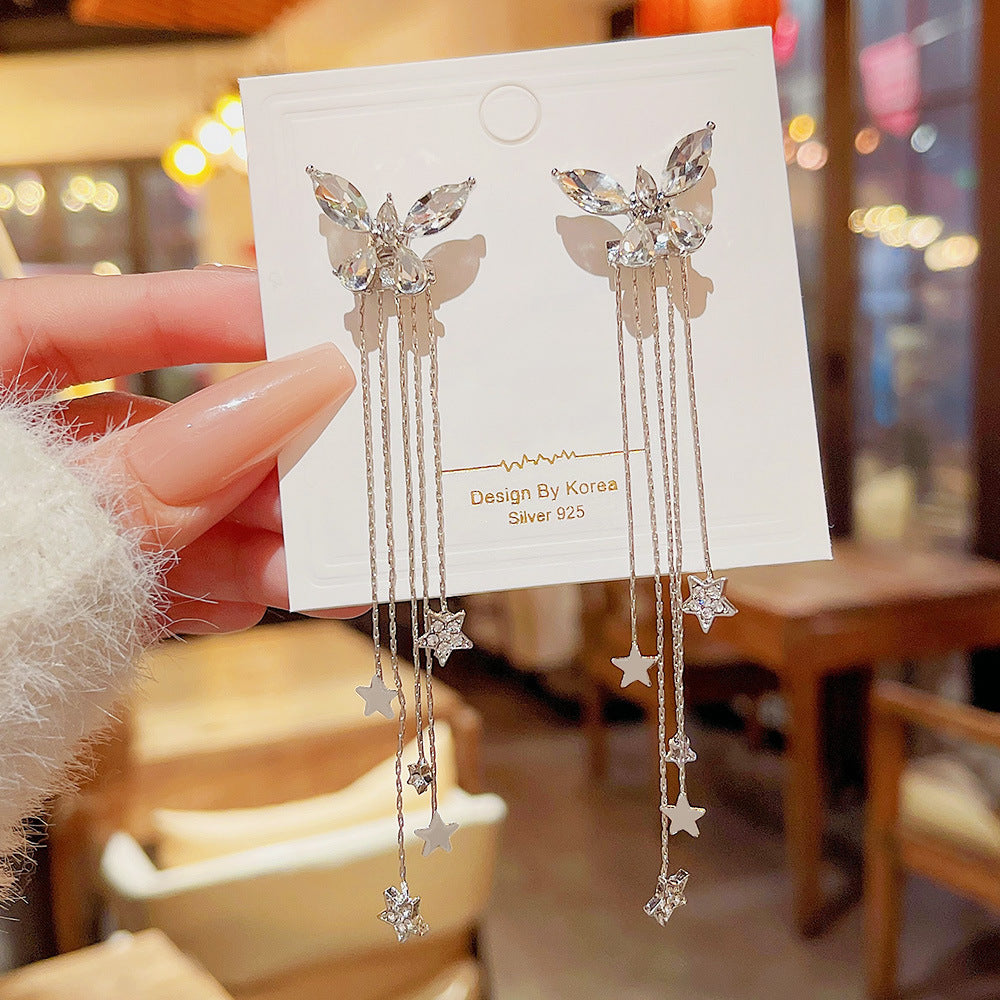 Women's Tassel Niche Design High-grade Light Luxury For Earrings