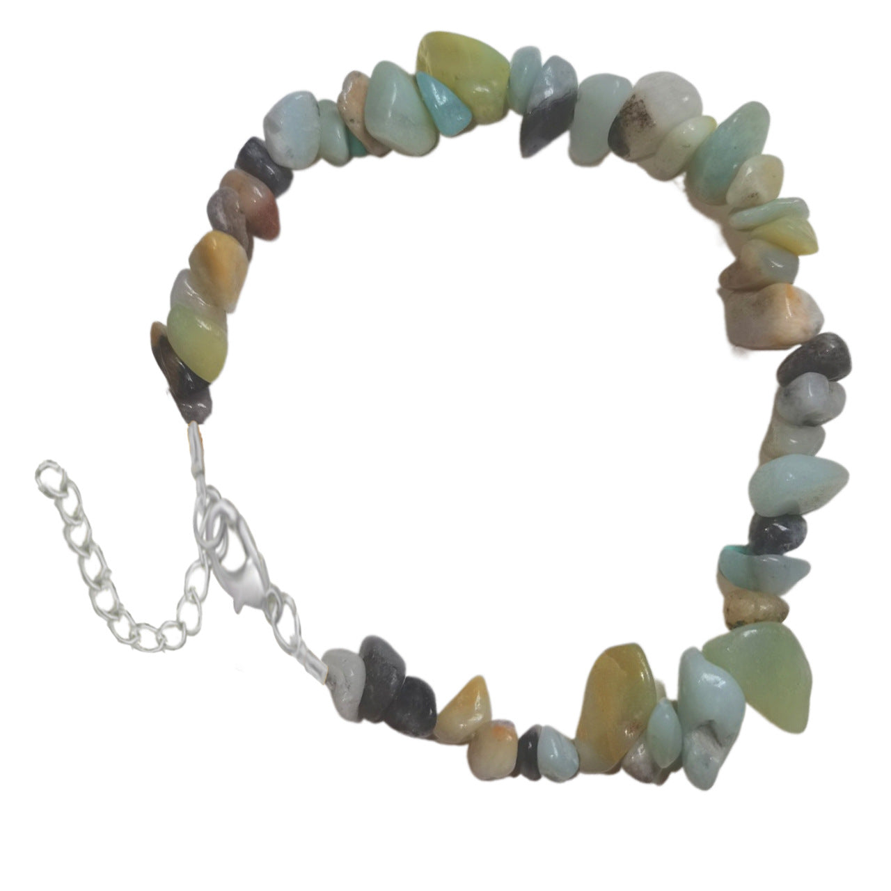 Natural Crystal Agate Gravel Irregular Stone Lobster Bracelet