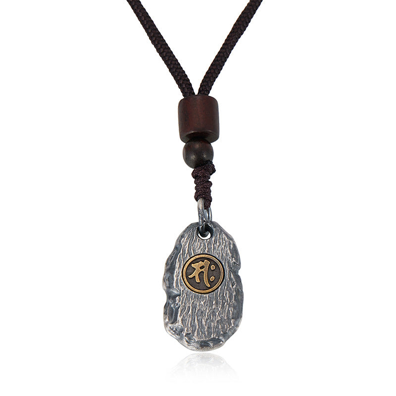 Women's & Men's Zodiac Buddha Thai Sier Retro Distressed Pendants