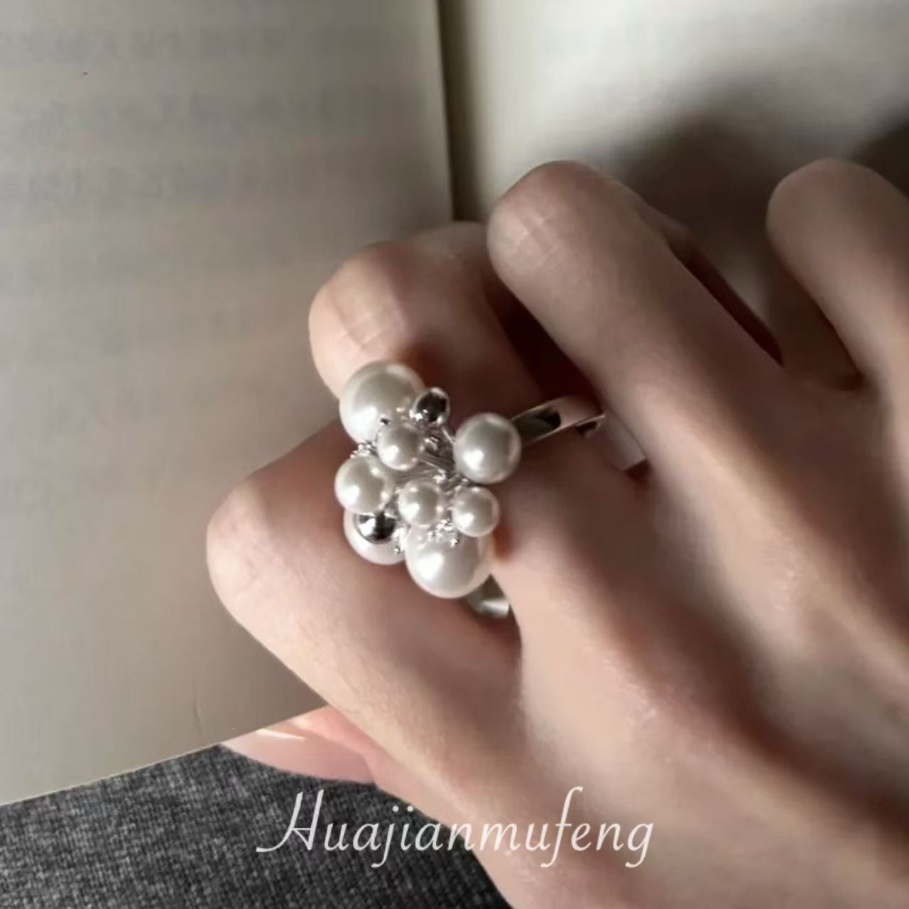 French Elegant Shiny Diamond For Exquisitely Luxurious Index Finger Ring