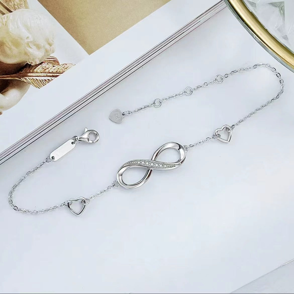 Sterling Sier Clavicle Chain Female Light Bracelets