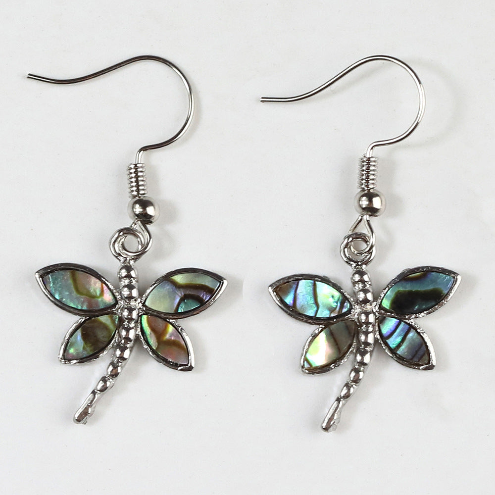 Natural Abalone Shell Ear Hook Eardrop Earrings