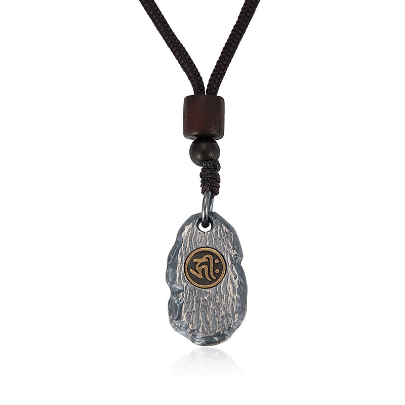 Women's & Men's Zodiac Buddha Thai Sier Retro Distressed Pendants