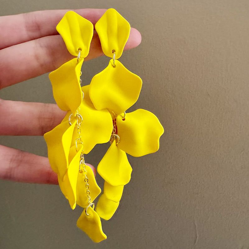 Fairy High Sense Vacation Style Elegant Fashionable Wearing Modified Face Earrings