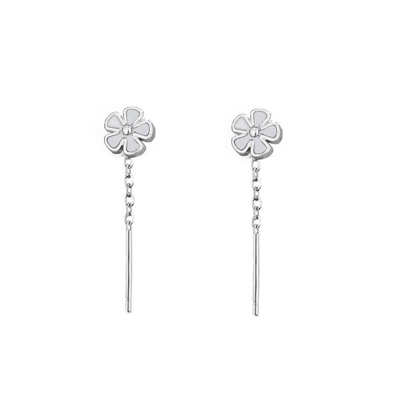 Women's Selection Fashion Long Small Flower Chain Classic Style Ear Line