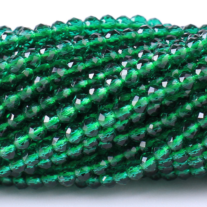 Transparent Glass Surface Cutting Beads Handmade Jewelry Accessories