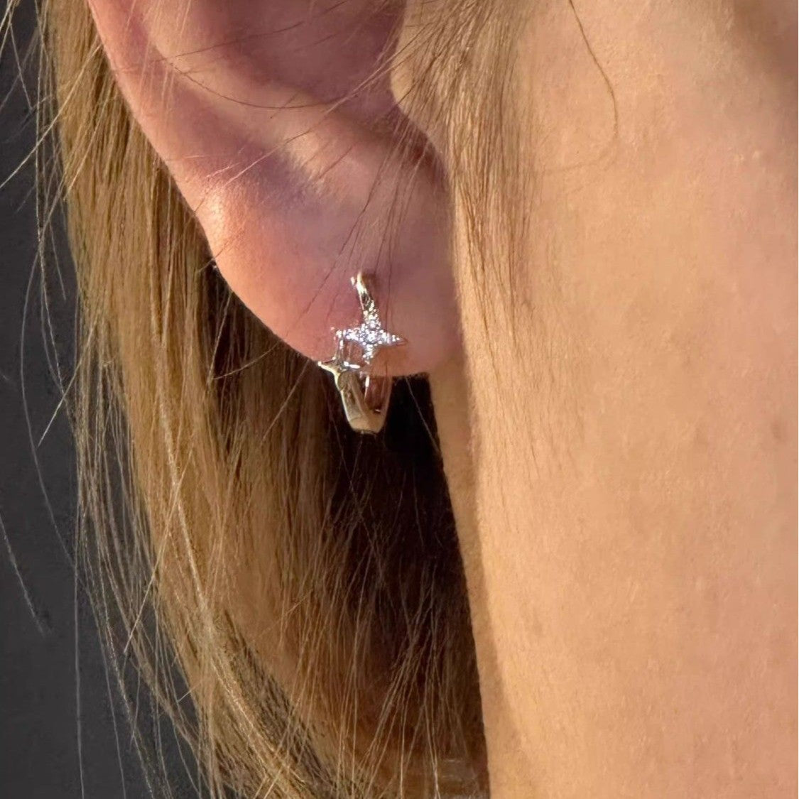 Women's Star Cold Style Sier Needle Niche Design Stacked Rings