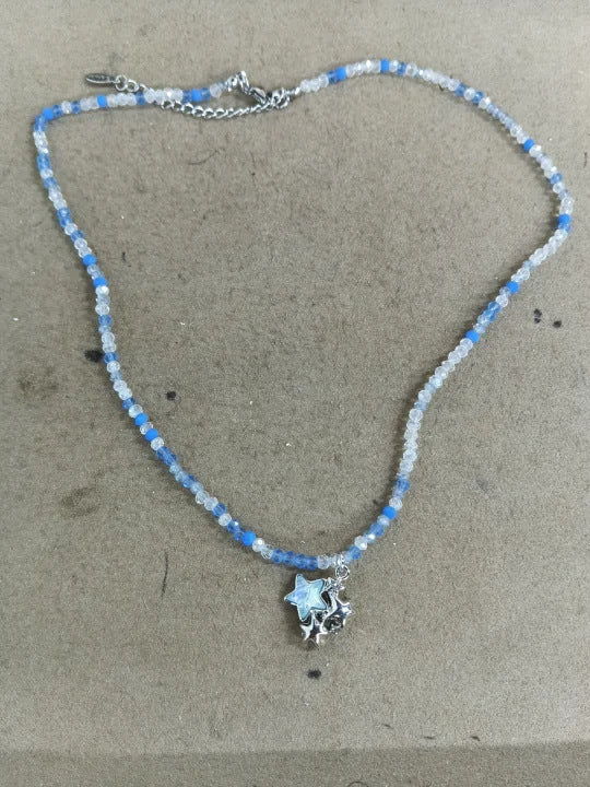 Glass Bead Beaded Resin Pearl Shell Starfish Summer Vacation Style Necklaces