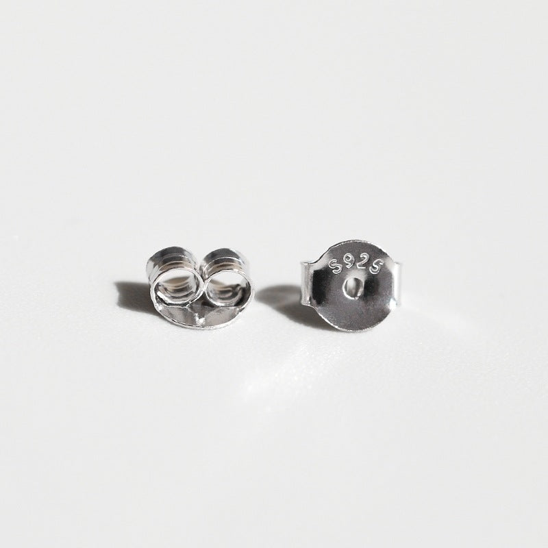 Sterling Sier Earplug Simple Gold Gilded Ear Buckle