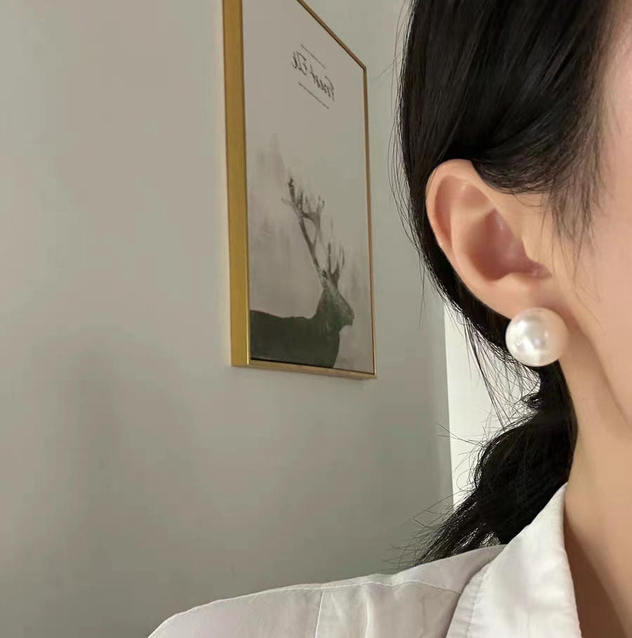 Women's Sier Pearl Light Luxury High Sense Niche Versatile Ear Line