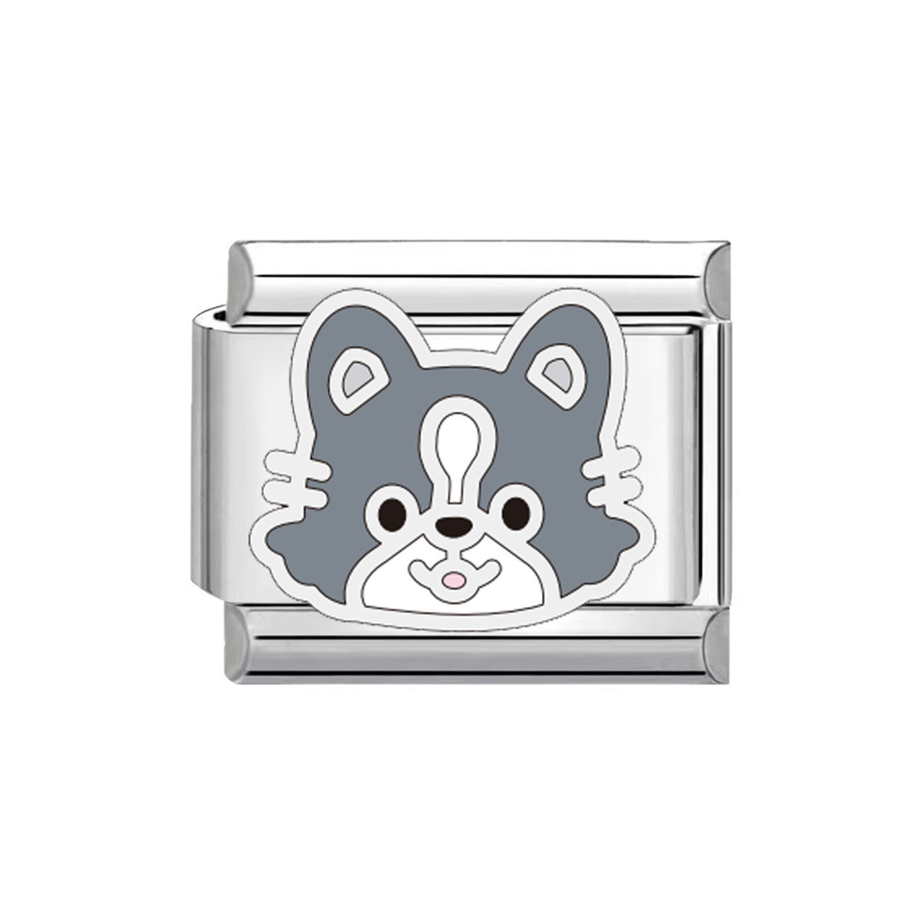 Hot Stainless Steel Italian Module Puppy Pattern Free Bracelet
