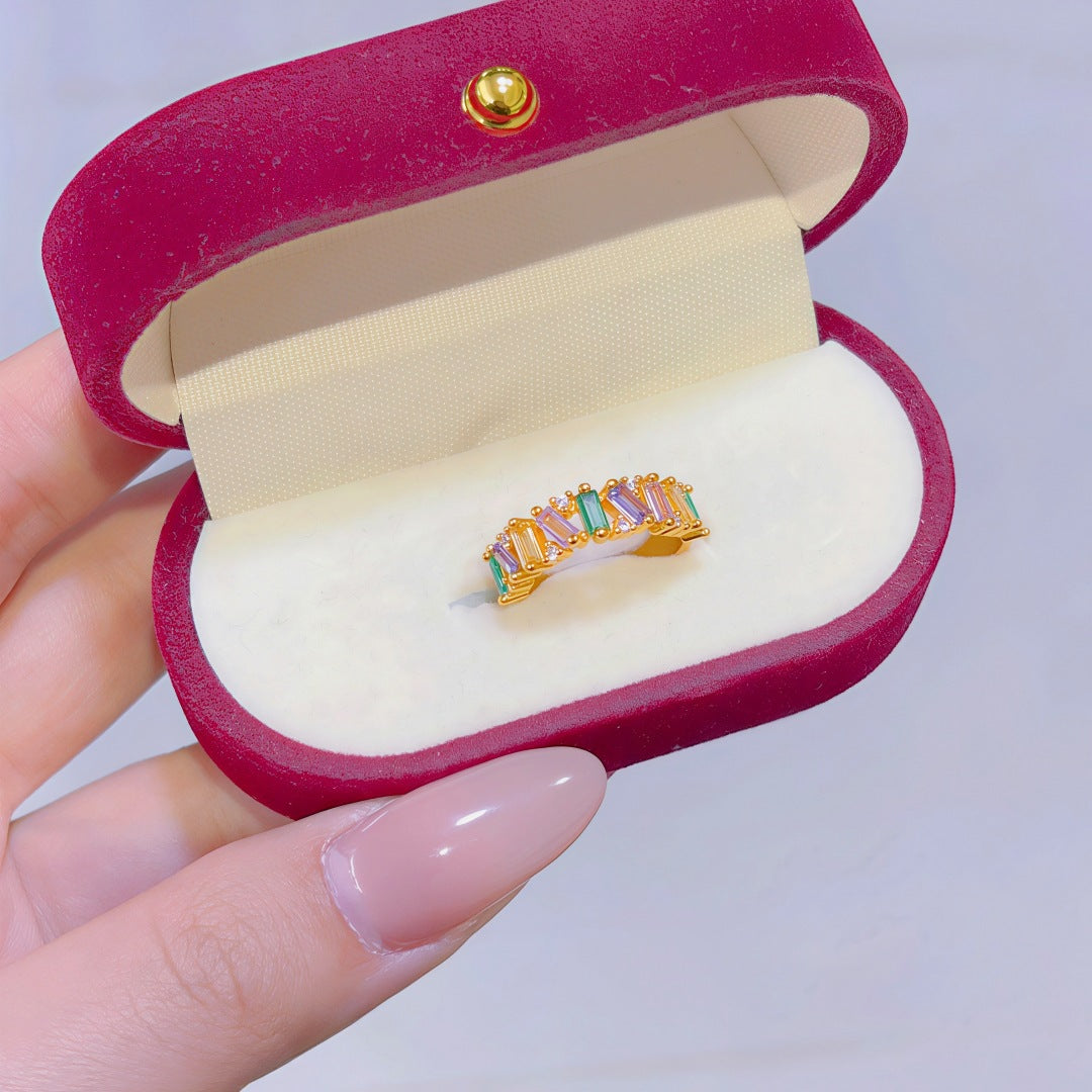 Women's Alluvial Gold Retro Affordable Luxury Design Brass Plated Fashion Ring