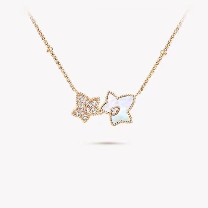 Champagne Double Star Female Tang Wei Necklace