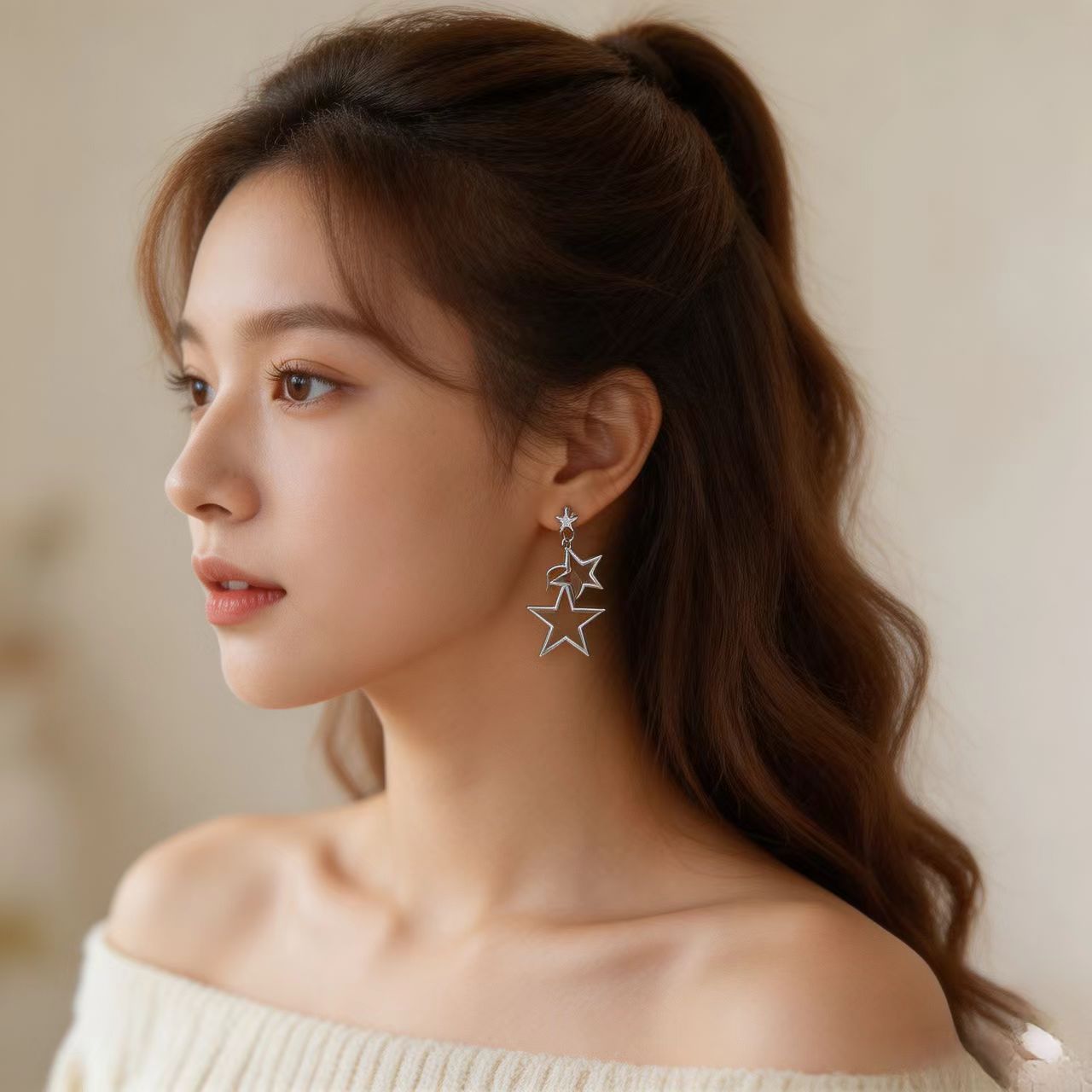 Ear Clip Simple Exquisite Tassel Special Niche Earrings