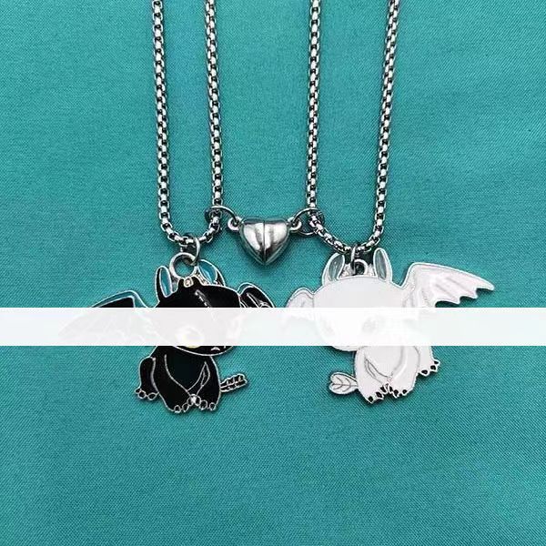 Clow Melody Black White Dragon Double Pendants