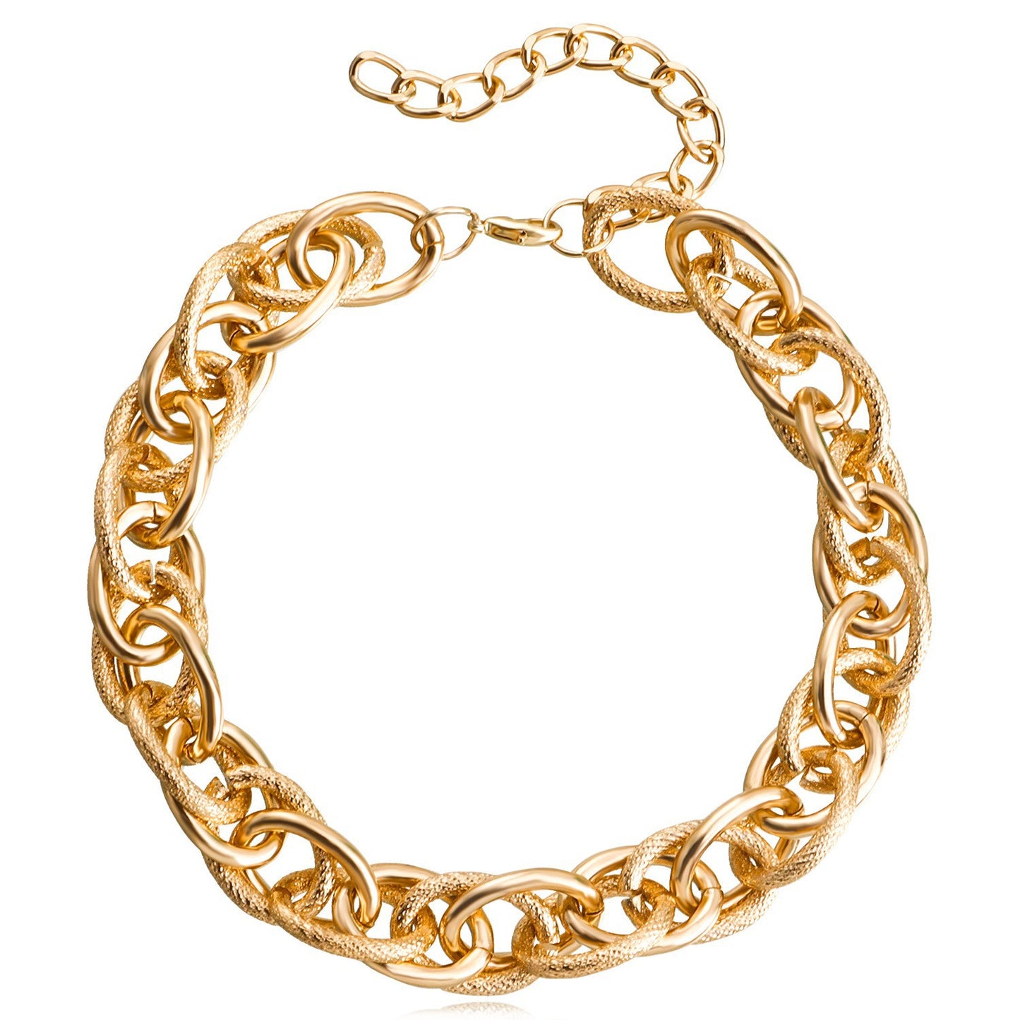 Street Fashionable Color Stitching Simple Female Exaggerated Necklace