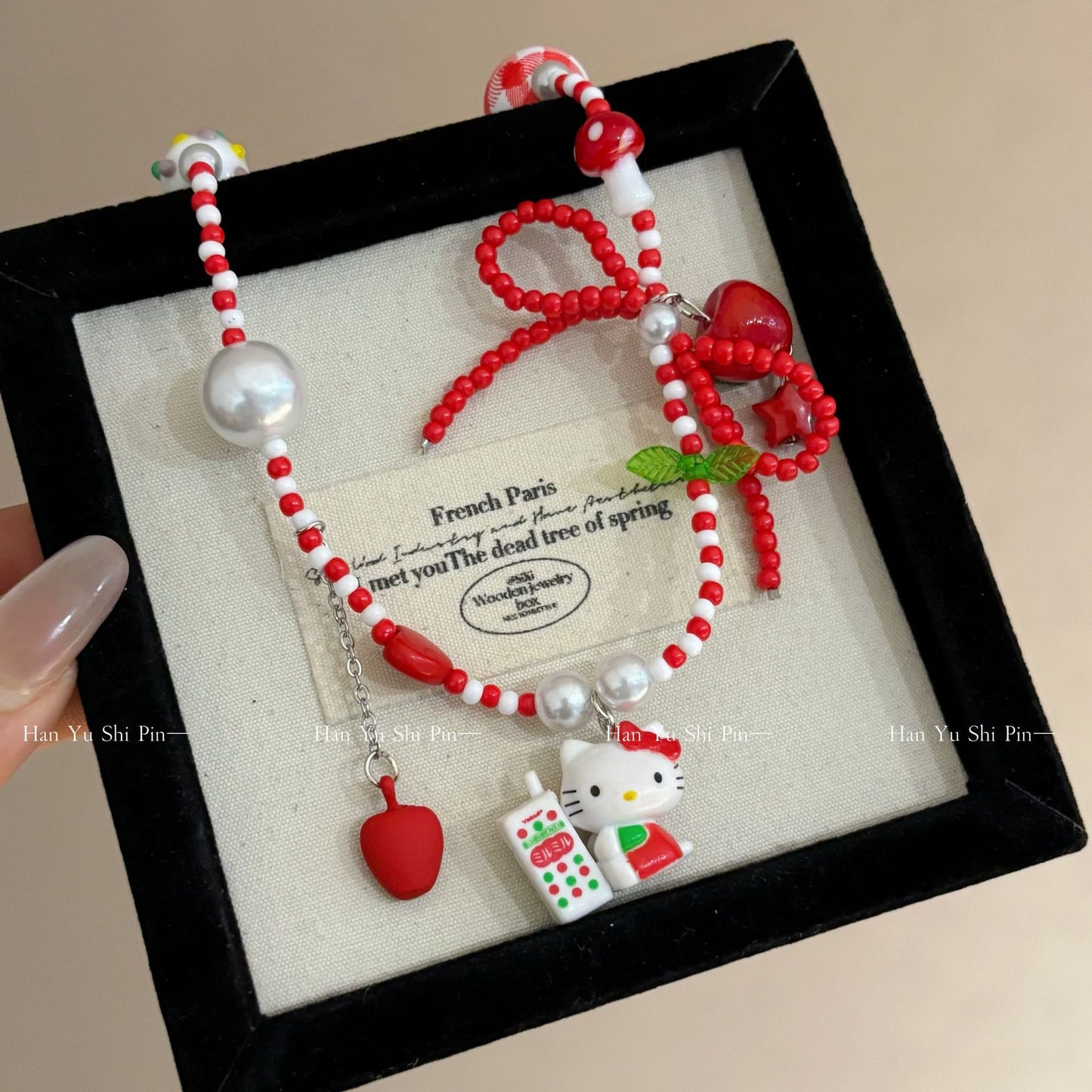 Apple Paradise Colorful Beaded Summer Bohemian Clavicle Chain Necklaces