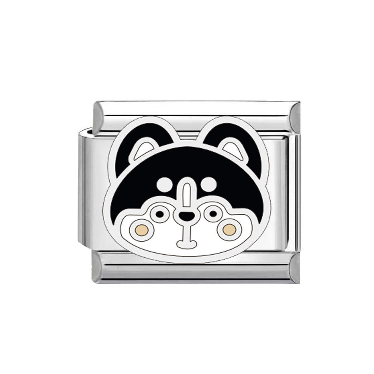 Hot Stainless Steel Italian Module Puppy Pattern Free Bracelet