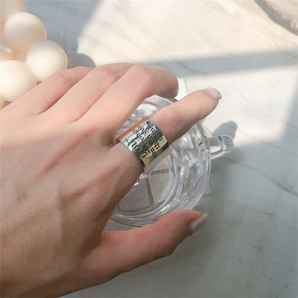 Gem Female Chinese Ancient Style Niche High-grade Rings