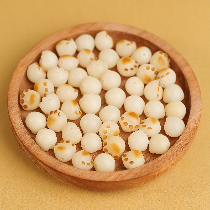 Cat Bodhi Root Female Natural White Jade Seed Pliable Temperament Bracelets