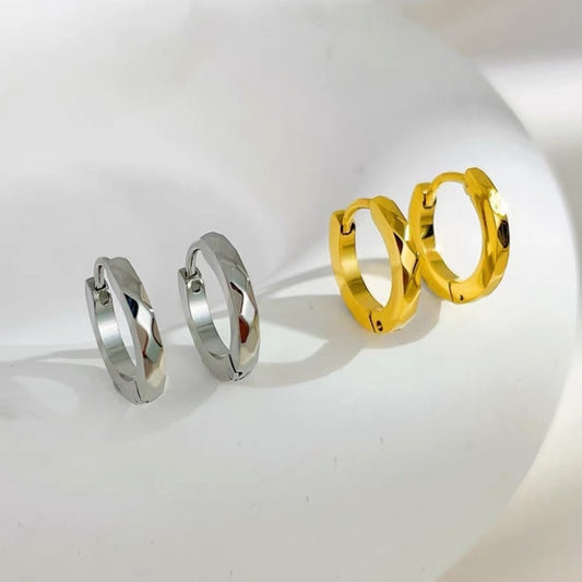 Women's Style Simple Glossy Diamond Cut Clip Personality Affordable Luxury High-grade Ear Buckle