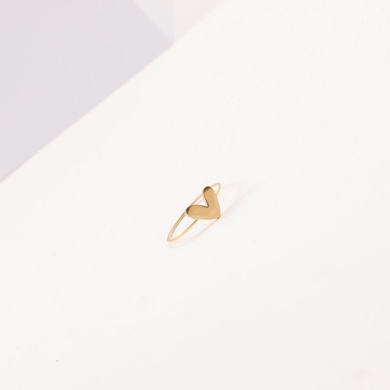 Fine Shaped Small Peach Heart Titanium Bracelet