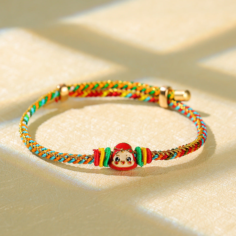 Children's Dragon Boat Festival Colorful Rope Carrying Strap Hand-woven Tiger Sachet Bracelets