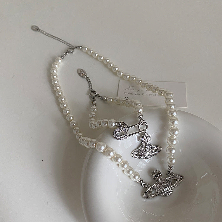 Planet Female Design Sense Niche Retro Necklaces