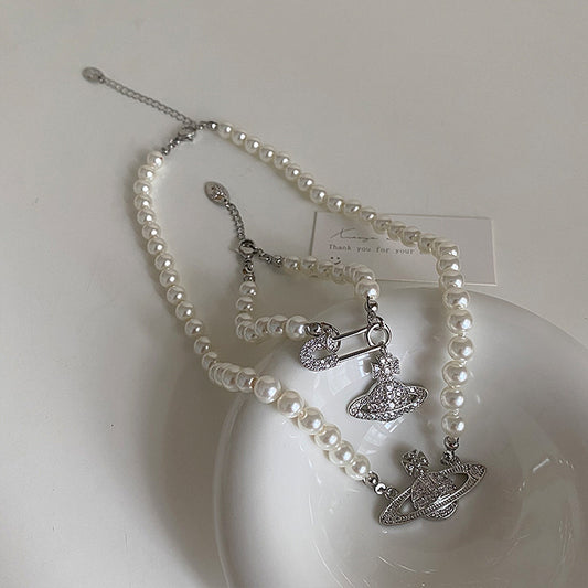 Planet Female Design Sense Niche Retro Necklaces