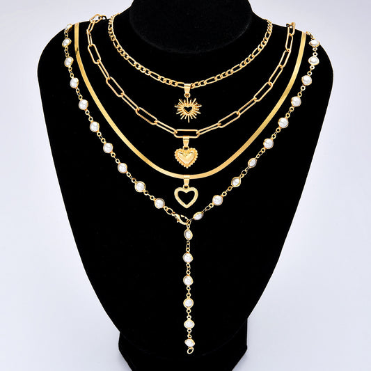 Women's Fashion Love Chain Light Luxury High Necklace
