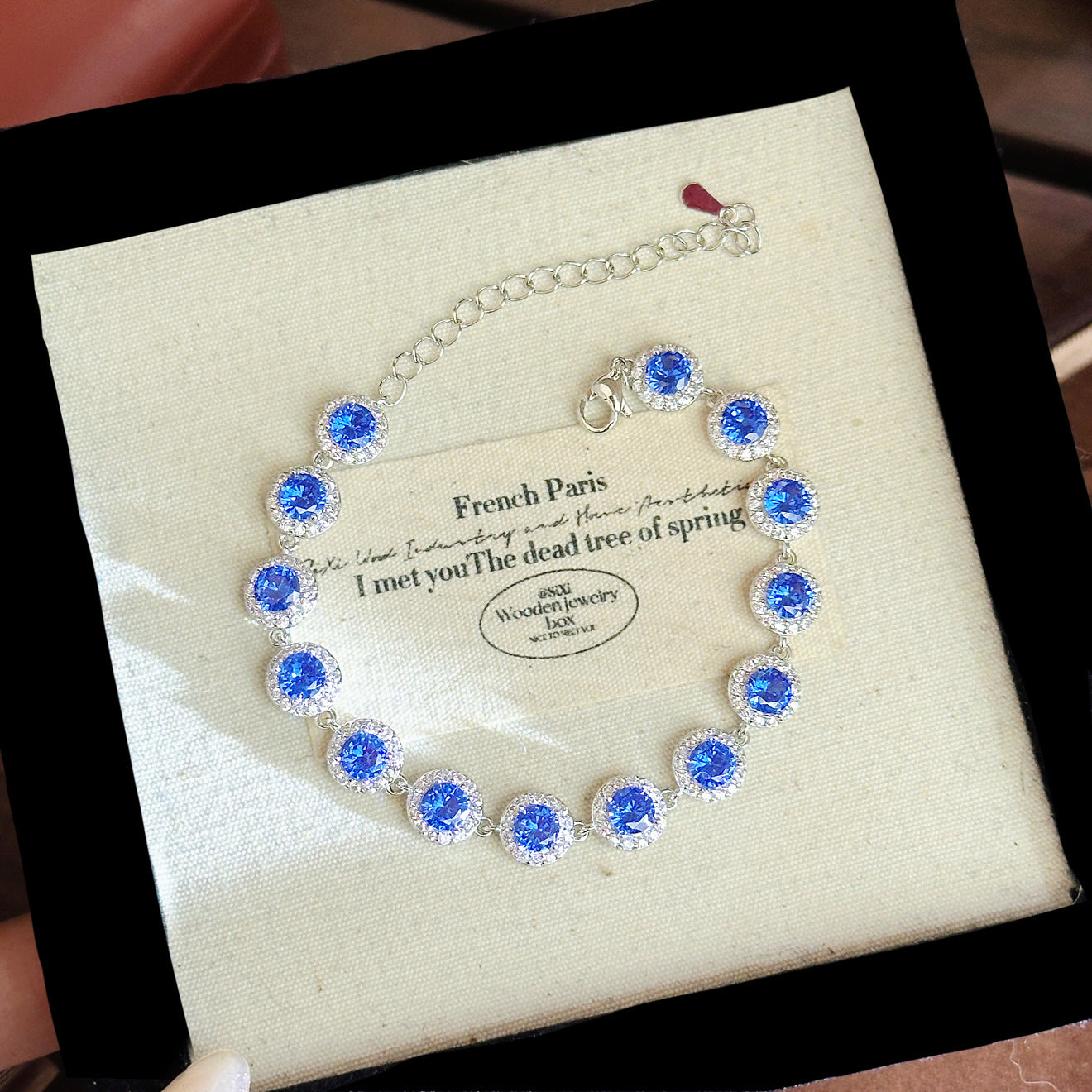 French Colorful Crystals Female Exquisite Refined Grace Bracelets