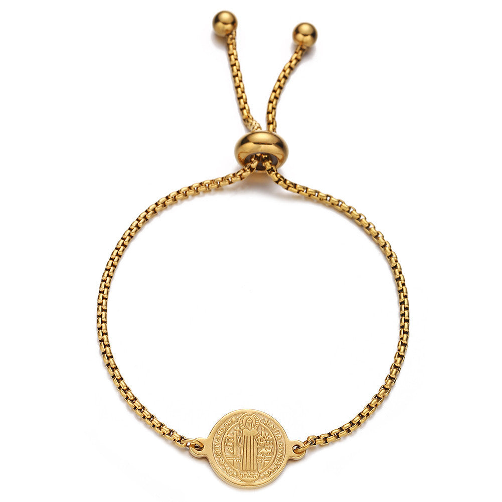 Fashionable Simple Elegant Stainless Steel Retractable Strand Bracelet